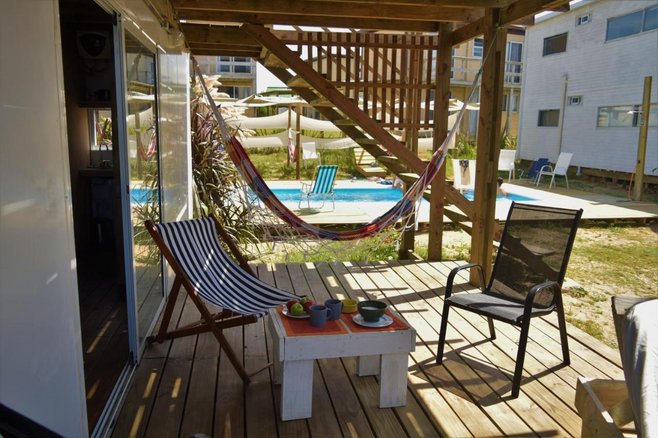 El Palafito Aparthotel La Pedrera Bagian luar foto